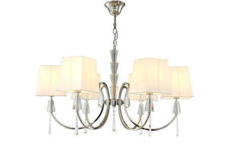 Люстры подвесные — Подвесная люстра Crystal Lux MARSELA SP-PL6 NICKEL купить в 