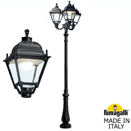Высокие уличные фонари — Садово-парковый светильник Fumagalli U33.202.R30.AXH27 купить в 