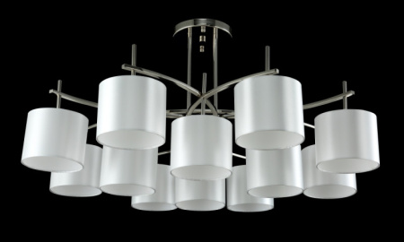 Люстры на штанге — Люстра на штанге Crystal Lux SERGIO PL8+4 NICKEL купить в 