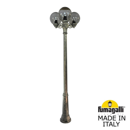 Высокие уличные фонари — Садово-парковый светильник Fumagalli G25.157.S30.BZF1R купить в 