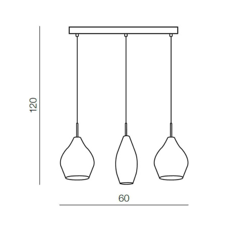 Подвесные светильники — Подвесной светильник Azzardo Amber milano 3 AZ2149 купить в 