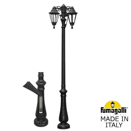Высокие уличные фонари — Садово-парковый светильник Fumagalli E26.202.S30.AXF1R DN купить в 