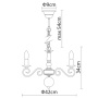 Люстры подвесные — Подвесная люстра ARTE Lamp A1129LM-5WH купить в  Люстры подвесные — Подвесная люстра ARTE Lamp A1129LM-5WH купить в
