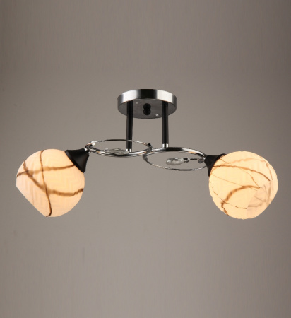 Потолочные люстры — 00888/2 хром+черный купить в 