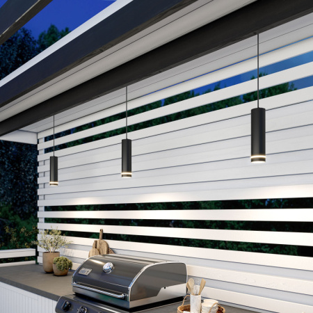 Подвесные светильники — Подвесной светильник Elektrostandard DLR023 IP54 черный (35084/H) купить в 