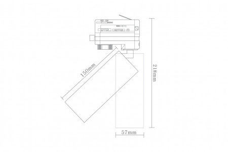 Трековые светильники — Светильник на шине Donolux DL18895R1W Track купить в 