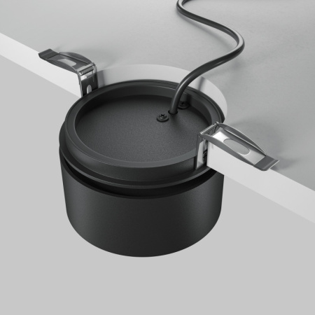 Встраиваемые точечные светильники — Встраиваемый светильник Maytoni Technical DL024-12W-DTW-B купить в 