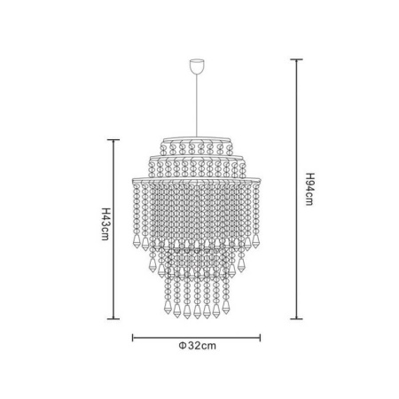 Люстры подвесные — Подвесная люстра Zumaline Treve F074 купить в 