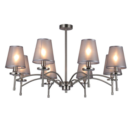 Люстры на штанге — Подвесная люстра Escada Faith 694/8PL Nickel купить в  Люстры на штанге — Подвесная люстра Escada Faith 694/8PL Nickel купить в