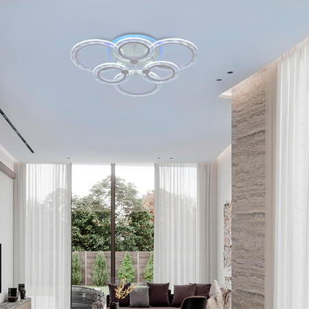 Потолочные люстры — Потолочная люстра Seven Fires Talek SF7054/7C-WT-RGB купить в 