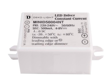 Блоки питания для светодиодной ленты — Драйвер Deko-Light MiniD50004NT 4-8V 4W IP65 0,5A 872014 купить в  Блоки питания для светодиодной ленты — Драйвер Deko-Light MiniD50004NT 4-8V 4W IP65 0,5A 872014 купить в