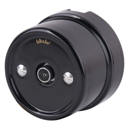 Розетки — Розетка Werkel WL18-02-05 (черный) купить в 