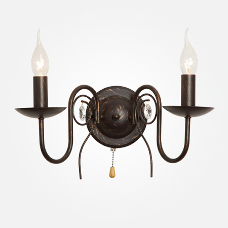 Настенные бра — Бра Eurosvet 60018/2 черный с золотом купить в  Настенные бра — Бра Eurosvet 60018/2 черный с золотом купить в