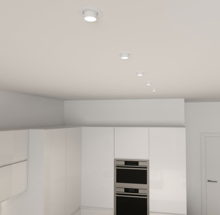 Встраиваемые точечные светильники — Встраиваемый светильник Denkirs DK3120-WH купить в 