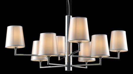 Люстры подвесные — Подвесная люстра Crystal Lux AZUL SP8 CHROME купить в 