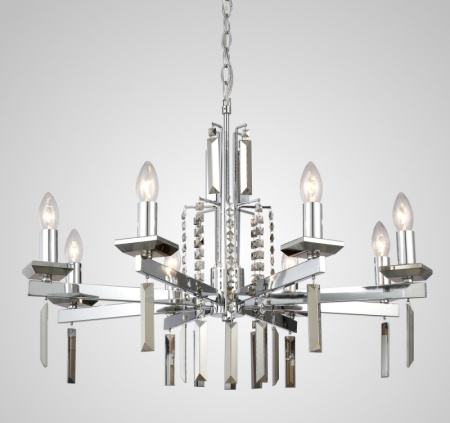 Люстры подвесные — Подвесная люстра Crystal Lux MARRON SP8 CHROME купить в 