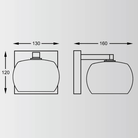 Потолочные светильники — Бра Zumaline Rain W0076-01A-B5L9 купить в 