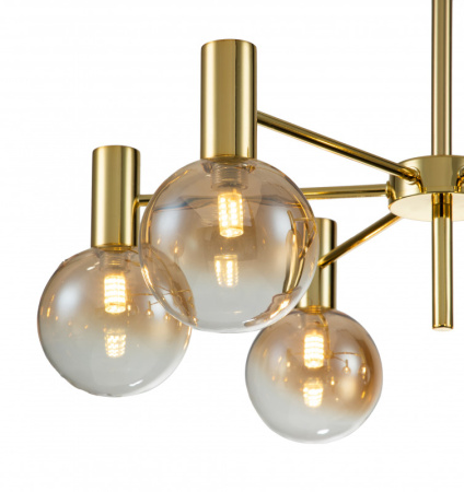 Люстры на штанге — Подвесная люстра Indigo Collana 13015/6R Gold V000220 купить в  Люстры на штанге — Подвесная люстра Indigo Collana 13015/6R Gold V000220 купить в