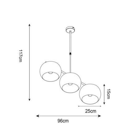 Люстры подвесные — Подвесная люстра Zumaline Sillo P14120-3SILLO купить в 