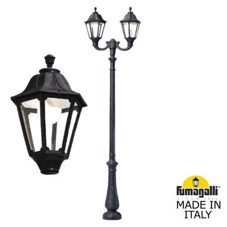 Высокие уличные фонари — Садово-парковый светильник Fumagalli E35.202.R20.AXH27 купить в 