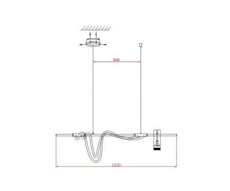 Люстры на штанге — Люстра на штанге Kink Light 08039-120A,19 купить в 