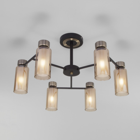 Люстры на штанге — Люстра на штанге Eurosvet 70115/6 черный купить в 