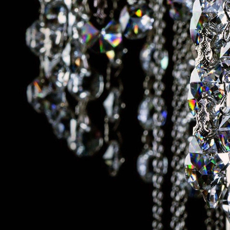 Люстры подвесные — Подвесная люстра Artglass Erin Nickel CE купить в 