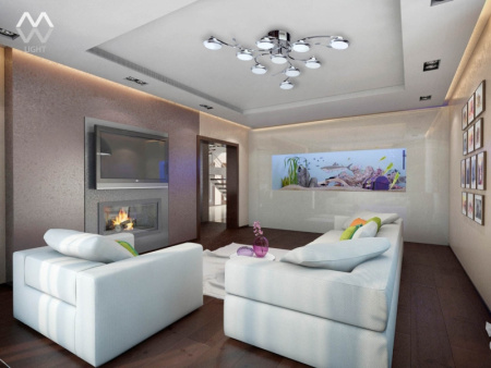 Люстры накладные — Накладная люстра DeMarkt 308010910 купить в 