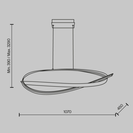 Подвесные светильники — Подвесной светильник Maytoni MOD283PL-L40BS3K купить в 