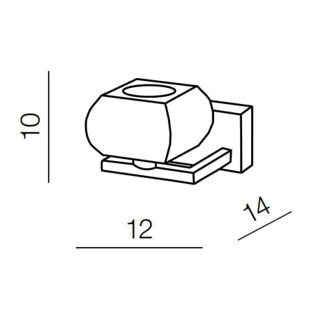 Потолочные светильники — Бра Azzardo Rubic 1 wall AZ0488 купить в  Потолочные светильники — Бра Azzardo Rubic 1 wall AZ0488 купить в