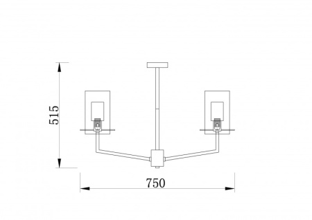 Люстры на штанге — Люстра на штанге Freya FR5206PL-06FG купить в 