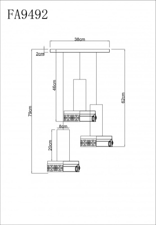 Подвесные светильники — Подвесной светильник Ambrella Light FA9492 купить в 