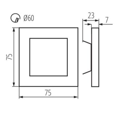 Подсветки для лестниц и ступеней — Подсветка для лестницы Kanlux Apus 27378 купить в 