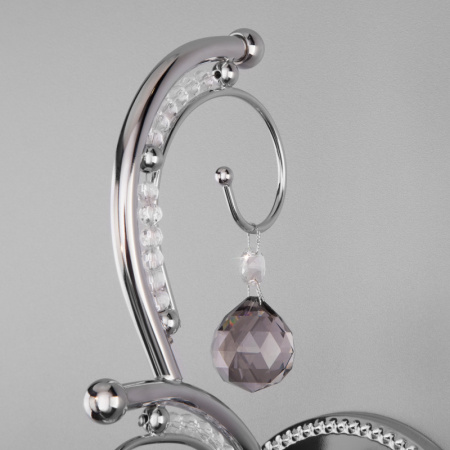 Настенные бра — Бра Eurosvet 10107/1 хром/дымчатый хрусталь Strotskis купить в  Настенные бра — Бра Eurosvet 10107/1 хром/дымчатый хрусталь Strotskis купить в