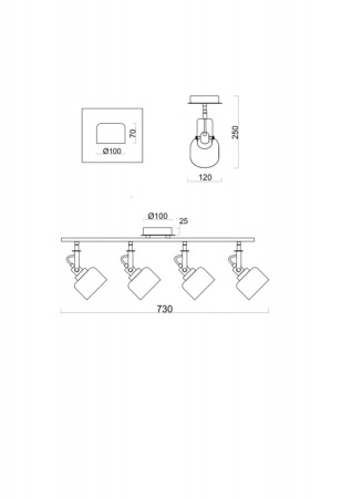 Споты — Спот Freya FR5042CW-04B купить в 
