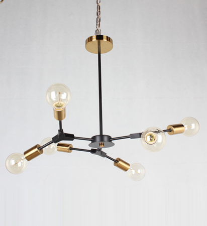 Потолочные люстры — 42429/6 черный+золото купить в 