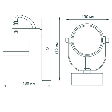 Уличные настенные светильники — Светильник настенный Gauss GD150 купить в 