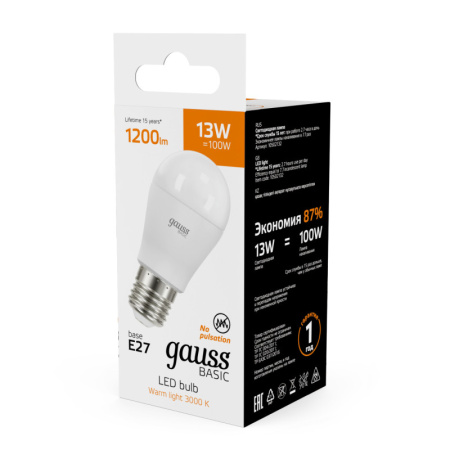 Светодиодные лампы — Светодиодная лампа Gauss 10502132 купить в 