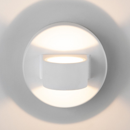 Уличные настенные светильники — Светильник настенный Elektrostandard 1523 TECHNO LED Glow белый купить в 