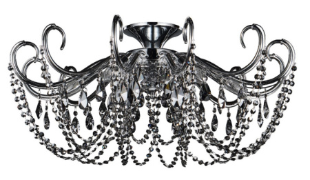 Люстры накладные — Накладная люстра Crystal Lux IMPERIA PL6 CHROME/SMOKE купить в 