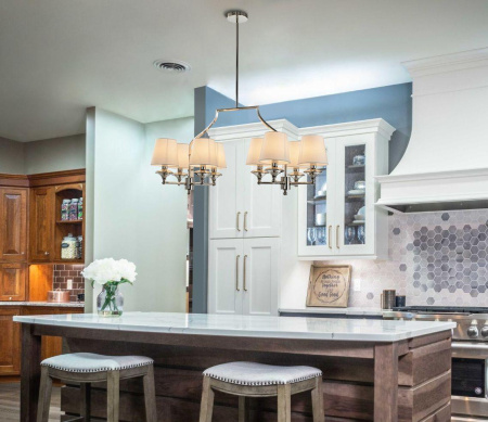 Люстры на штанге — Подвесная люстра Escada 1149/8S купить в 