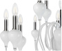 Потолочные люстры — Подвесная люстра iLamp Lady 88003-10+5 WH купить в  Потолочные люстры — Подвесная люстра iLamp Lady 88003-10+5 WH купить в