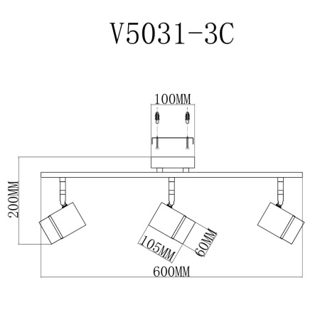 Споты — Спот Moderli David V5031-3C купить в  Споты — Спот Moderli David V5031-3C купить в