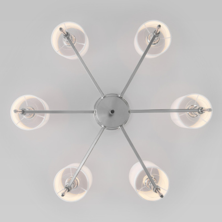 Люстры на штанге — Люстра на штанге Eurosvet 60132/6 хром купить в 