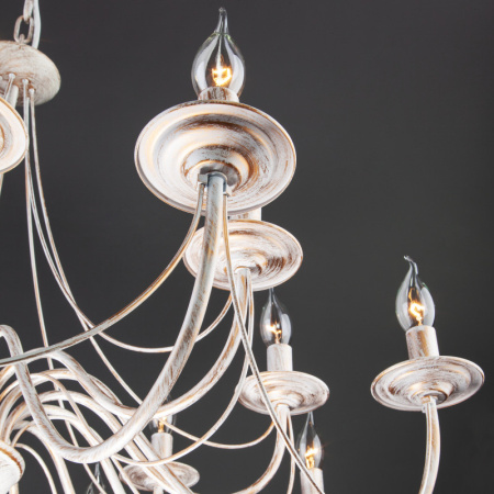 Люстры подвесные — Подвесная люстра Eurosvet 60015/16 белый с золотом купить в 