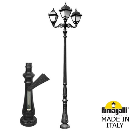Высокие уличные фонари — Садово-парковый светильник Fumagalli U33.205.M30.AYH27 купить в 