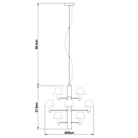 Люстры подвесные — Подвесная люстра Divinare 1680/02 LM-12 купить в 