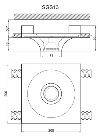 Точечные светильники — Встраиваемый светильник Artpole SGS13 купить в 