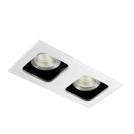Встраиваемые точечные светильники — Встраиваемый светильник Donolux DL18614/02WW-SQ White/Black купить в 