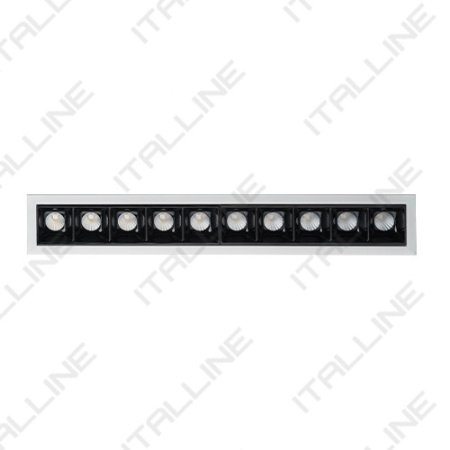 Встраиваемые точечные светильники — Встраиваемый светильник ITALLINE DL 3074 white/black купить в 